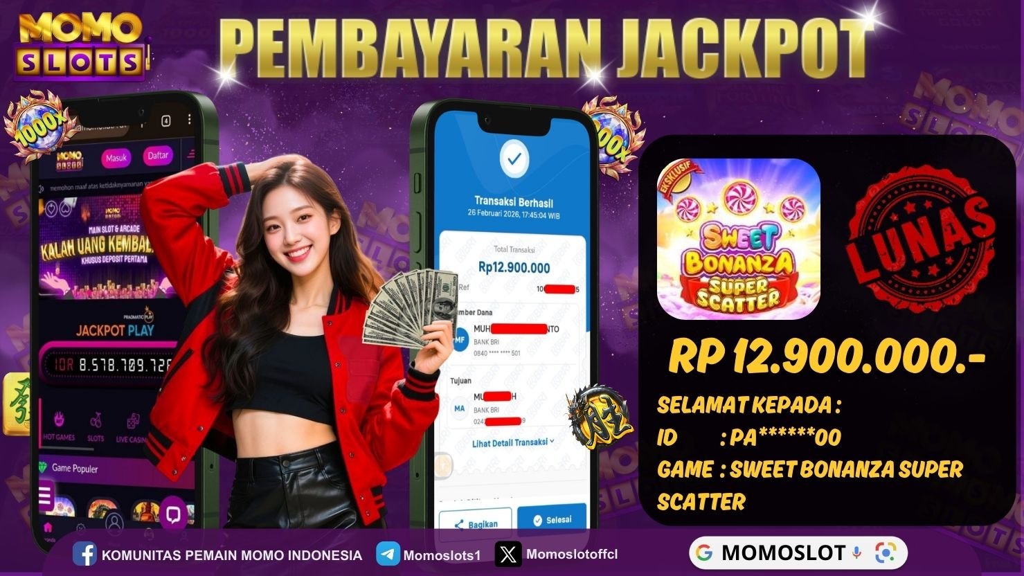 MOMOSLOTS JACKPOT SLOT SWEET BONANZA SUPER SCATTER